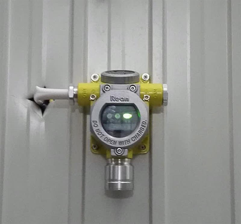 中国烟草氢气JN江南气体报警器探测器安装效果